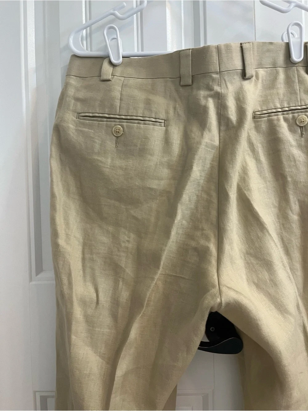 Calvin Klein Men's Pants Beige Linen 36R